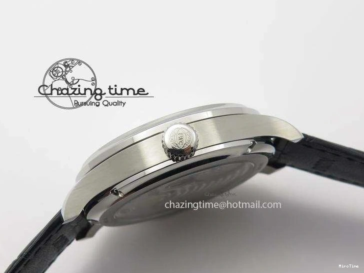 MIROTIME 0331 Portuguese Tourbillon Power Reserve Moonphase SS Black Dial On Black Leather Strap TechFriendly 7321